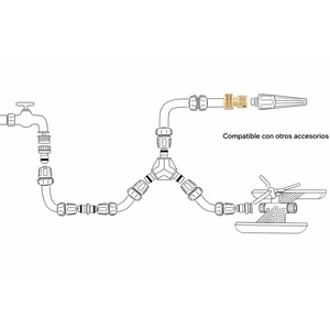 Connettore per Tubo in Ottone da 3/4" con Funzione STOP - Product Image 4