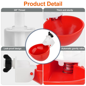 Abreuvoirs automatiques pour poulets, DIY, avec trou de 3/8'' pour seau, abreuvoir, <span class=keywords><strong>tuyau</strong></span> <span class=keywords><strong>PVC</strong></span>, livraison rapide - Product Image 5