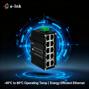 Industrieller 10-Port Gigabit PoE Switch 8 PoE+ Ports IEEE 802.3at 240W Gesamtbudget Weitspannungsbereich 12-48VDC - Product Image 4