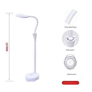 Usine en gros sol debout réglable lampe grossissante pour les yeux du visage Base LED 16x <span class=keywords><strong>loupe</strong></span> 360 réglable US - Product Image 1