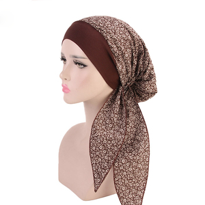 Bonnet de chimiothérapie élégant et doux en gros avec foulards soyeux pour femmes atteintes de cancer, perte de cheveux, bonnet de sommeil - Product Image 5