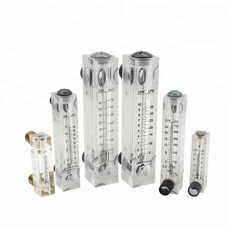 1-10L/min air rota flow meter with and without adjustable valve rotameter