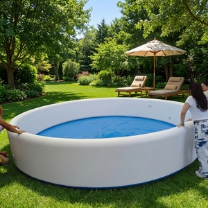 Grande <span class=keywords><strong>piscine</strong></span> gonflable durable en Drop Stitch, taille familiale, <span class=keywords><strong>piscine</strong></span> <span class=keywords><strong>hors</strong></span> <span class=keywords><strong>sol</strong></span>, personnalisable, intérieure/extérieure, pour jardin, en PVC - Product Image 1