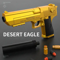 Pistolet à fléchettes en mousse réaliste bon marché, balle molle, jeu de tir simulé pour enfants, pistolet à balles molles Power Desert Eagle