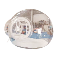 Château gonflable transparent Tongcai Fun House pour enfants, utilisation en extérieur, matériau PVC, respectueux de l'environnement, protection UV, ignifuge