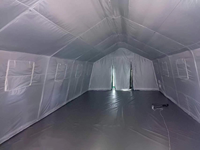 Structure de déploiement rapide de haute qualité et tentes de décontamination gonflables portables Tentes de tube d'airtube d'hôpital de terrain Tentes de douche