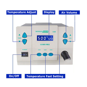 Estación de Desoldadura de Aire Caliente SUGON 8620DX de Grado Industrial <span class=keywords><strong>para</strong></span> Reparación de Electrónica, Fuente de Alimentación Eléctrica, Soplador y <span class=keywords><strong>Pistola</strong></span> de Aire Caliente - Product Image 5
