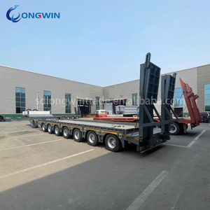 Xây dựng khai thác mỏ 2/3/4/5 trục 30/50/80/100 tấn lowbed/phẳng/thấp loader/Thấp giường bán Trailer trục cấu hình - Product Image 4