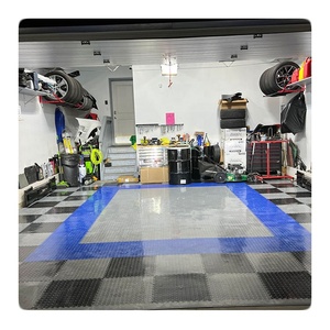 Heavy Duty 5-7mm PVC Interlocking Garage Tiles Industrial Floor Mat for Indoor Use for Gym European Design Style - Product Image 1