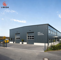 Taller Industrial Prefabricado de Acero Personalizado, Fábrica de Procesamiento de Acero Ligero, Planta de Fabricación de Estructuras Metálicas Duraderas con Diseño Gratuito