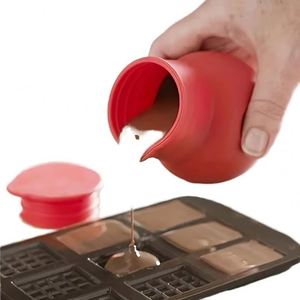 Premium Silicone Flip Candy Mold, Square <b>Slice</b> DIY Baking Tool for Handmade Thin Chocolate - Product Image 4