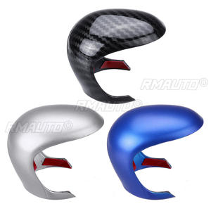 Cubierta Decorativa para Palanca de Cambios de Coche, ABS, para Toyota C-HR CHR 2016 2017 2018 2019 2020, Fibra de Carbono/Azul/Plateado - Product Image 6