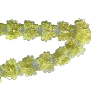 Thân Thiện Với Môi Ngọc Trai Hoa Ren Trim Dress Ribbon Đan Đám Cưới Thêu DIY Chắp Vá May Nguồn Cung Cấp Thủ Công Bead Cho Mũ - Product Image 4