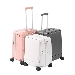 <span class=keywords><strong>Maleta</strong></span> con ruedas de neopreno resistente al agua Spinner de 20 pulgadas para niños, manija suave para embarque de viaje para padres e hijos - Product Image 2