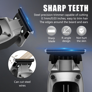 HIENA, venta al por mayor, cortadora de pelo inalámbrica, Kit de aseo para hombres, máquina de afeitar eléctrica, cortadora de pelo portátil con huecos cero para cortar cabello - Product Image 2