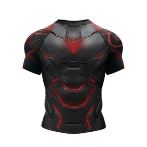 Magliette da <span class=keywords><strong>Uomo</strong></span> per Palestra con Stampa Digitale, Vestibilità <span class=keywords><strong>Slim</strong></span>, in Maglia, Personalizzabili con Logo, Rash Guard per MMA BJJ - Vendita all'Ingrosso - Product Image 5