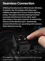 Déclencheur Flash Sans Fil TTL Officiel Godox X3-C Compatible avec les Appareils Photo Canon, Émetteur Flash à Écran Tactile OLED
