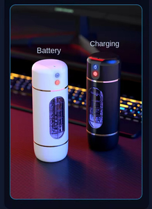 Masturbateur masculin entièrement automatique, type 'Airplane Cup', électrique, avec fonctions de prononciation, de stimulation intense et de succion par pince, pour adultes, couleur personnalisable - Product Image 5