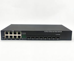 ตัวแปลงสัญญาณ SFP ขายดี ตัวแปลงสัญญาณเครือข่ายกิกะบิตอีเธอร์เน็ต 8 SFP +8 RJ45 สวิตช์เครือข่ายใยแก้วนำแสง ตัวแปลงสัญญาณใยแก้วนำแสง - Product Image 1