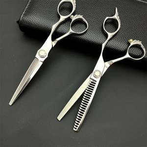 Tijeras de peluquería SW-440C de 62 mm, tijeras de entresacar de acero inoxidable para diestros, uso estético, mangos personalizados, dientes afilados - Product Image 2