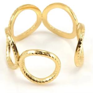 Titanium Steel Interlocking One-<b>size</b> <b>Ring</b> for Women, 18K Stainless Steel Personalized Movable <b>Adjustable</b> <b>Ring</b> Fashion Jewelry - Product Image 5