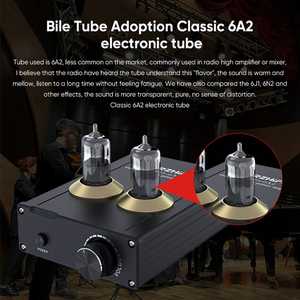 BRZHIFI Factory Wholesale HiFi Level BT 5.0 <strong>Mini</strong> Size Aluminum Vacuum Tube Headphone <strong>Amplifier</strong> - Product Image 4