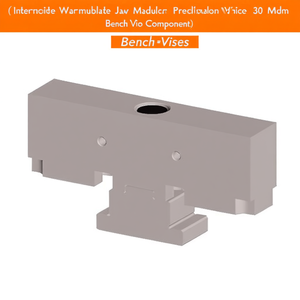 Mandril móvil intermedio para torno de banco modular de 30 mm de ancho, componente de torno de banco mecanizado con precisión - Product Image 2