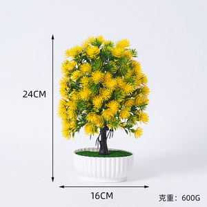 Árbol Bonsái Artificial de Yiwu Datuo Florist, 16x24cm, Planta en Maceta de Plástico, Decoración de Escritorio, Colores Brillantes, Regalo de Inauguración de Casa - Product Image 3