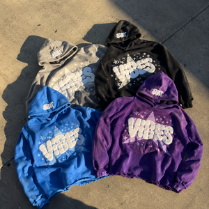 Sweat à capuche vintage Opium Streetwear pour homme, style Y2K Grunge, avec impression en relief personnalisée, effet délavé à l'acide, coupe ample et courte, épais, vêtement d'extérieur - Product Image 1