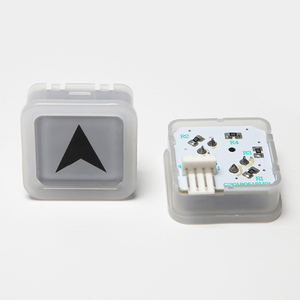 Bouton carré extérieur d'ascenseur BS34C avec lumière blanche et bleue pour Xizi <span class=keywords><strong>Otis</strong></span> - Product Image 4