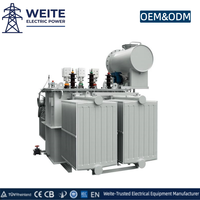 Transformateur triphasé 35 kV immergé dans l'huile 1000 kVA 1250 kVA 1500 kVA Haute Tension Certifié CE Protection IP54 ISO9001