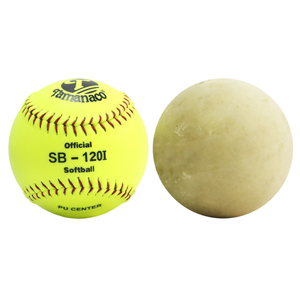 Bate De Sofbol Durable PU Core Softball Factory Ventas directas Pelotas De Sofbol Tamanaco 120i/120d Cuero y PVC Softballs - Product Image 6