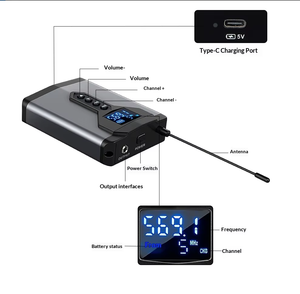 Sistema de Monitoreo Inalámbrico In-Ear BHA JT-4, Sistema en Tiempo Real para Transmisión en Vivo, Actuaciones en Escenario, Ensayos de Banda, Auriculares con Conector XLR - Product Image 3