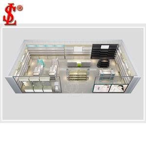 ตู้โชว์เครื่องสำอางที่ทำจากไม้สำหรับ<span class=keywords><strong>ร้าน</strong></span>ค้าดีไซน์ในร่มดีไซน์ตู้โชว์เครื่องสำอางบาร์เคาน์เตอร์เครื่องสำอางดูแลผิว - Product Image 5