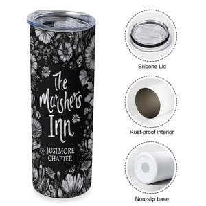 แก้วน้ำสแตนเลส The Marshers Inn ขนาด 20 ออนซ์ ลายดอกไม้แบบกำหนดเอง เก็บอุณหภูมิได้ดี - Product Image 4