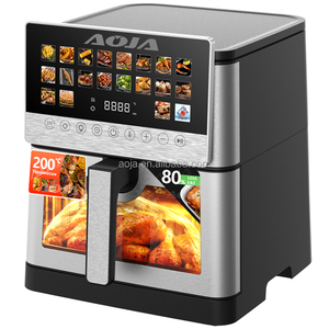 <span class=keywords><strong>Friteuse</strong></span> à air numérique intelligente en acier inoxydable 8L avec plusieurs préréglages pour la cuisine domestique - Product Image 2