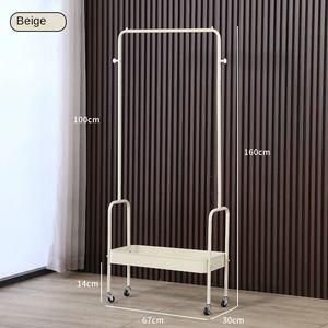 Porte-<span class=keywords><strong>manteau</strong></span> sur pied en métal personnalisé avec présentoir à cintres vertical amovible Support à cintres pour chambre à coucher pour étagère de rangement - Product Image 3