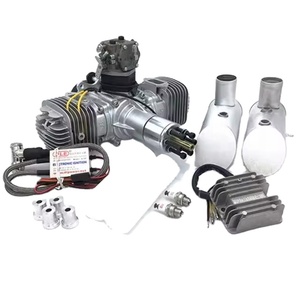 New DLE120 <b>Gasoline</b> Engine UAV Power System 180W Exhaust 120CC Twin Cylinder Power Generation System RC Airplane - Product Image 2