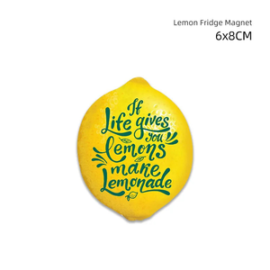 مغناطيس ثلاجة من السيراميك على شكل ليمون للبيع بالجملة ديكور مغناطيسي إيطالي لبلاط الثلاجة هدية تذكارية ديكور منزلي - Product Image 2