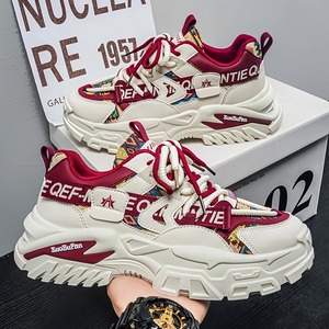 Chaussures de course respirantes pour hommes, baskets décontractées tendance à semelle épaisse - Product Image 3