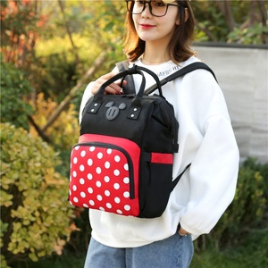 Lequeen de dibujos animados <span class=keywords><strong>Mickey</strong></span> y Minnie bolsa de bebé cochecito impermeable popular de la lona bolsa de pañales de bebé - Product Image 6