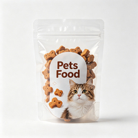 Sachet refermable à haute barrière en film EVOH LLDPE avec fermeture éclair pour emballage alimentaire congelé pour animaux de compagnie, logo imprimé, forme personnalisée, découpe sur mesure, sac en Mylar