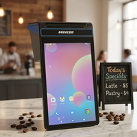 Tablette POS Android 14 8 pouces avec imprimante 80 mm et lecteur NFC |   Terminal de point de vente intelligent pour restaurant