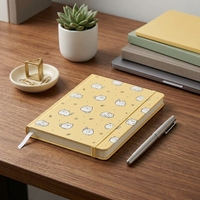 Carnet personnalisé imprimé avec des dessins animés, avec une bande élastique, journal de notes de bureau pour l'organisation quotidienne des tâches sur le bureau