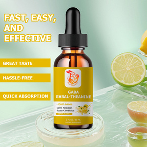 GABA L-Theanine <b>Liquid</b> Drops with Ashwagandha Magnesium Glycinate Lemon Flavor for Calm Focus Mental Clarity Fast Absorption - Product Image 2