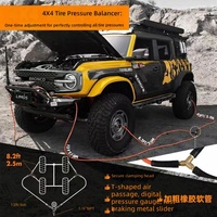 Système de gonflage et dégonflage rapide des pneus 4x4 tout-terrain avec manomètre, tuyau et raccord personnalisés