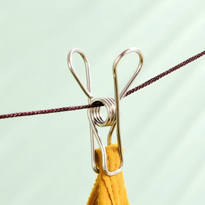 Pinces à linge en acier inoxydable |    Clips pour <span class=keywords><strong>sceller</strong></span> les sacs de cuisine, de blanchisserie et de collations |    Pinces à linge pour corde à linge extérieure - Product Image 6
