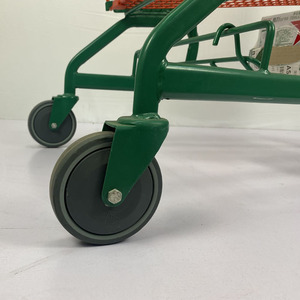 Chariot à main durable 210L à 4 roues en acier rouge vert à usage intensif de style allemand avec siège enfant - Product Image 6