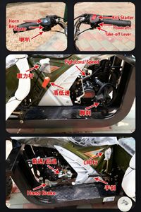 รถสามล้อเครื่องยนต์แบบมีไซด์คาร์ ตัวถังเปิด บรรทุกหนักได้ 400 กก. เครื่องยนต์ 3 ลูกสูบ รองรับผู้โดยสาร 3 คน บรรทุกหนักได้มาก - Product Image 2