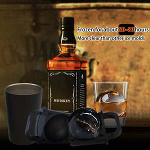 Cetakan Es Batu Kristal Whiskey 64mm, Bola Es, Kubus, Manual, Silikon, untuk Dapur, Rumah, <span class=keywords><strong>Bar</strong></span>, Logo Kustom <span class=keywords><strong>2026</strong></span> - Product Image 3
